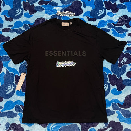 Fear Of God Essentials Applique Logo T-Shirt Black