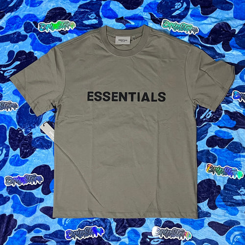 Fear Of God Essentials Applique Logo T-Shirt Cement