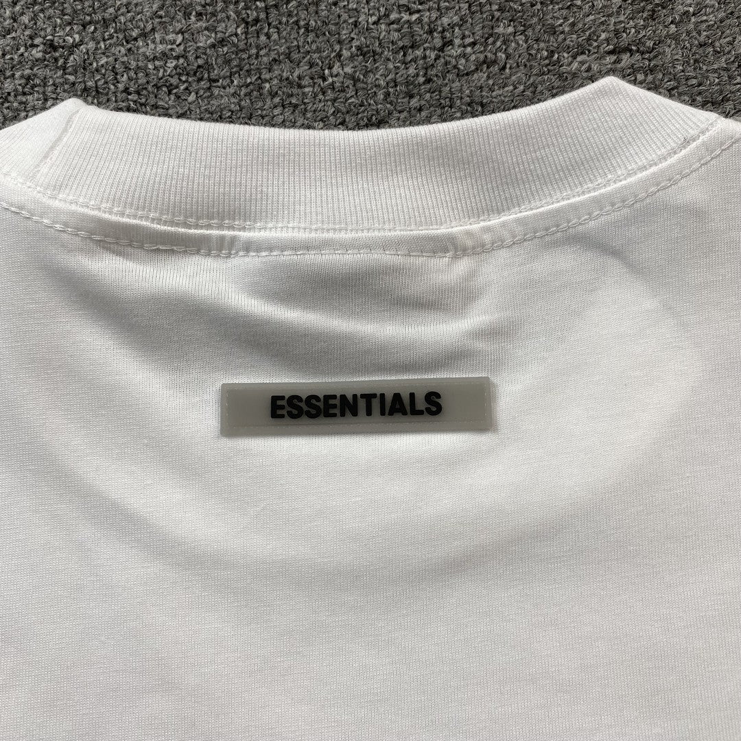 Fear Of God Essentials Applique Logo T-Shirt White