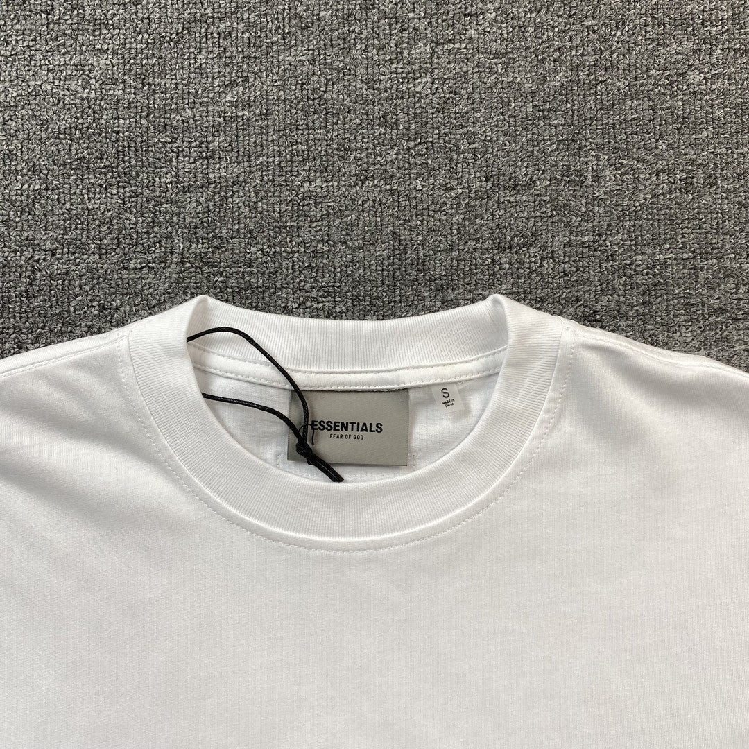Fear Of God Essentials Applique Logo T-Shirt White