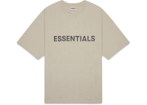 FEAR OF GOD ESSENTIALS BOXY T-SHIRT APPLIQUE LOGO OLIVE/KHAKI