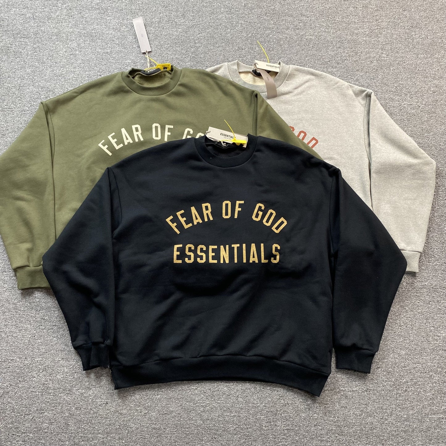 FEAR OF GOD ESSENTIALS CREWNECK DARK HEATHER