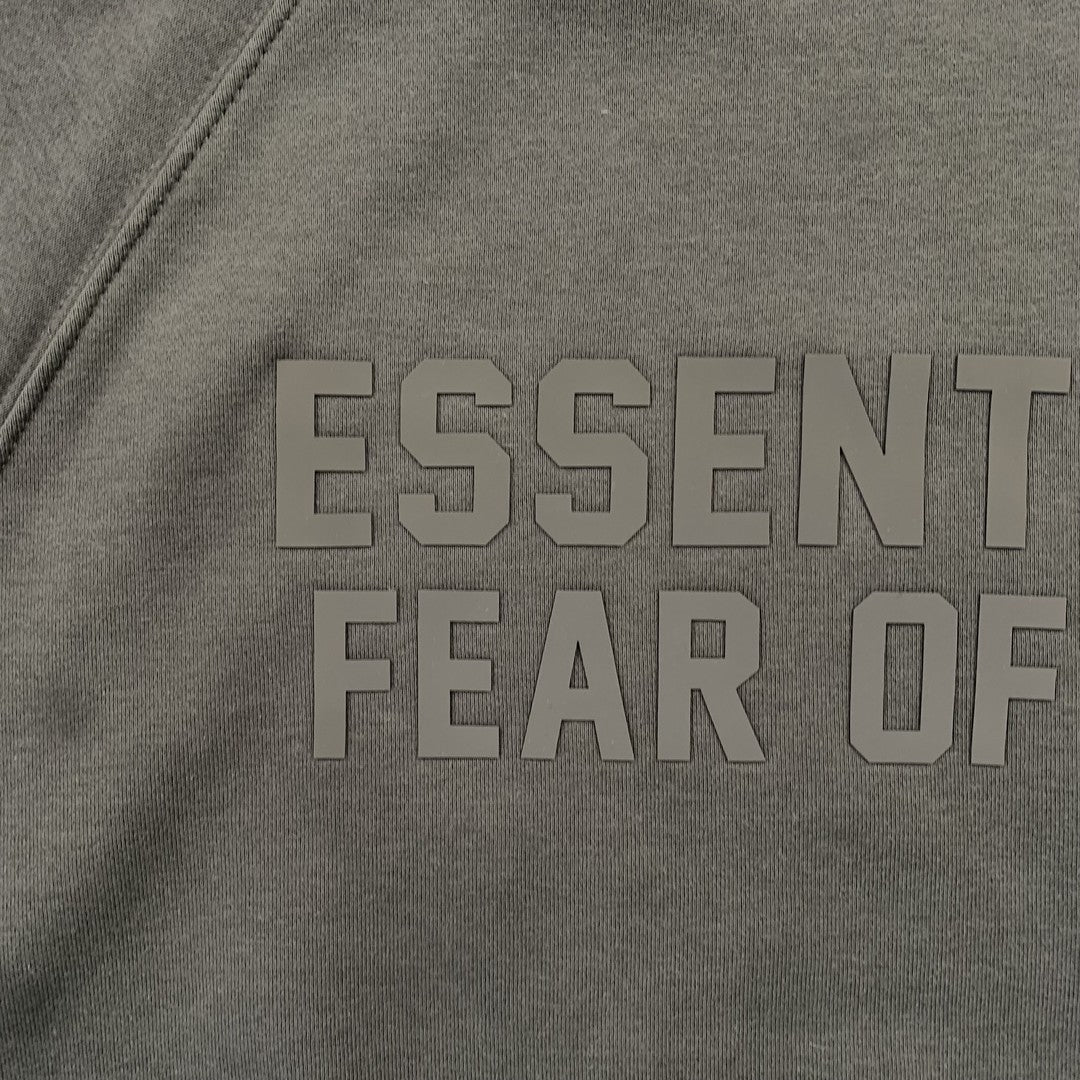 FEAR OF GOD ESSENTIALS HOODIE OFF BLACK