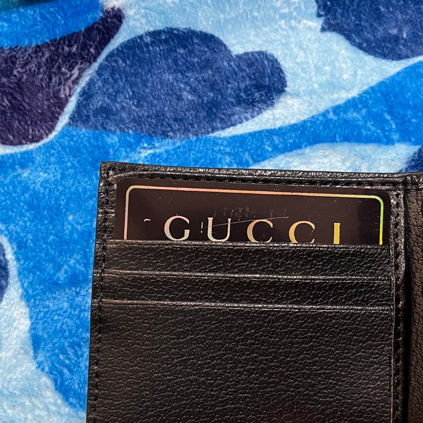 GUCCI BILLETERA ANIMALIER BEE NEGRA