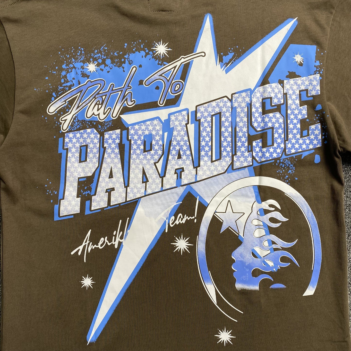 HELLSTAR DALLAS COWBOY HELMET TEE BROWN