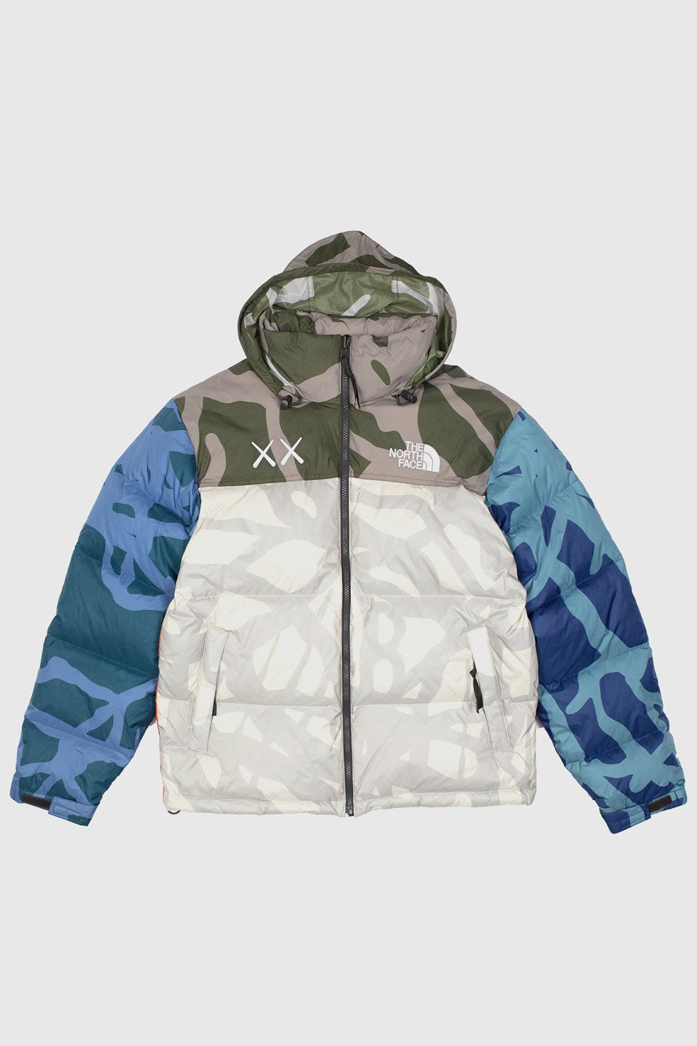 KAWS X THE NORTH FACE RETRO 1996 NUPTSE JACKET MOONLIGHT IVORY