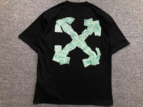 OFF WHITE ARROW CASH TEE BLACK