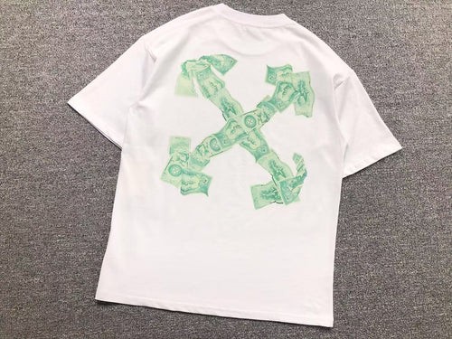 OFF WHITE ARROW CASH TEE WHITE