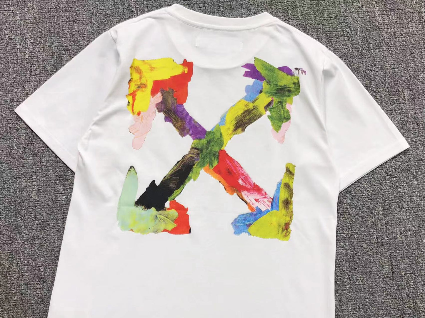 Off White Brush Arrows Tee White
