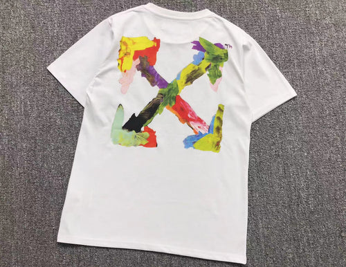 Off White Brush Arrows Tee White