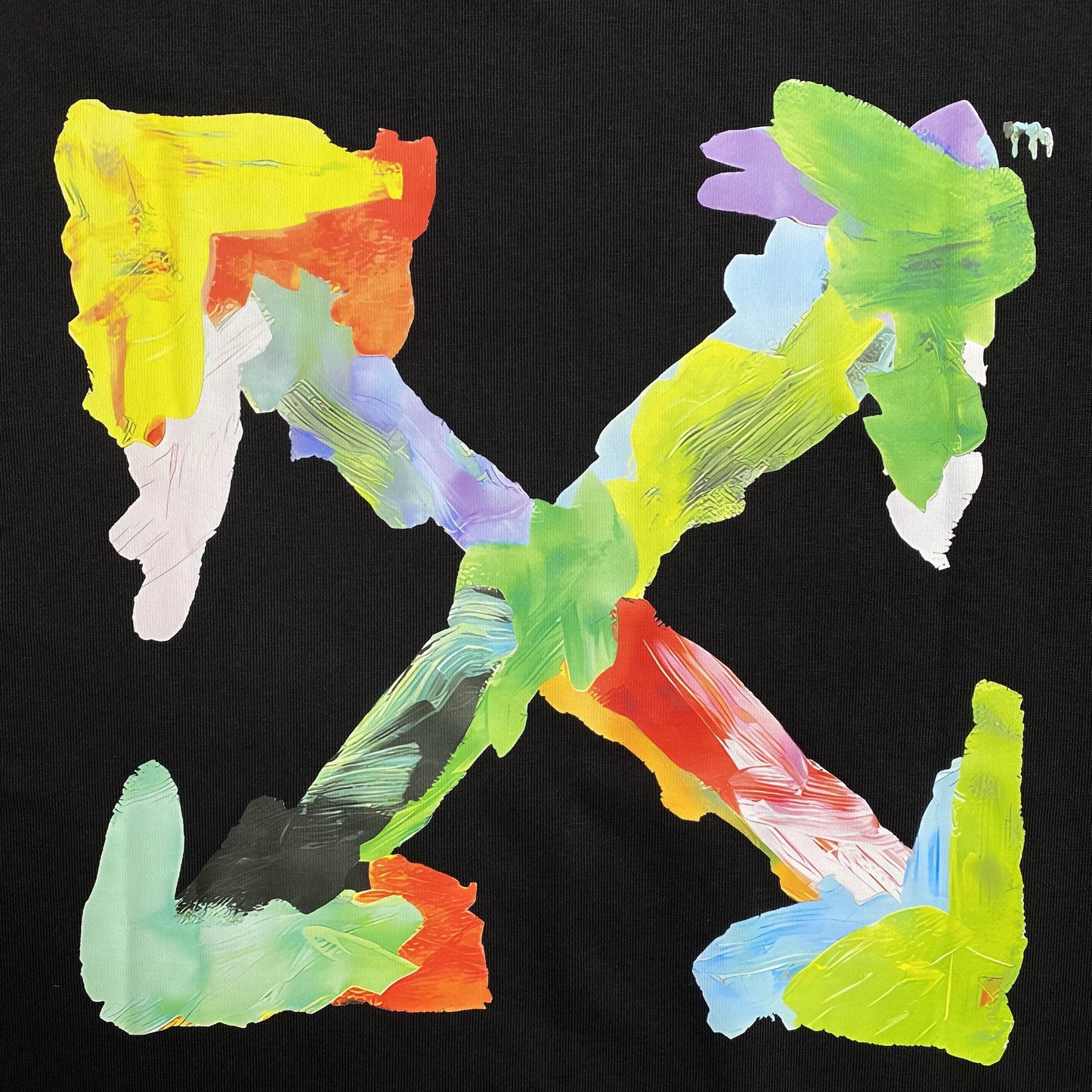 OFF WHITE BRUSHED ARROWS CREWNECK BLACK