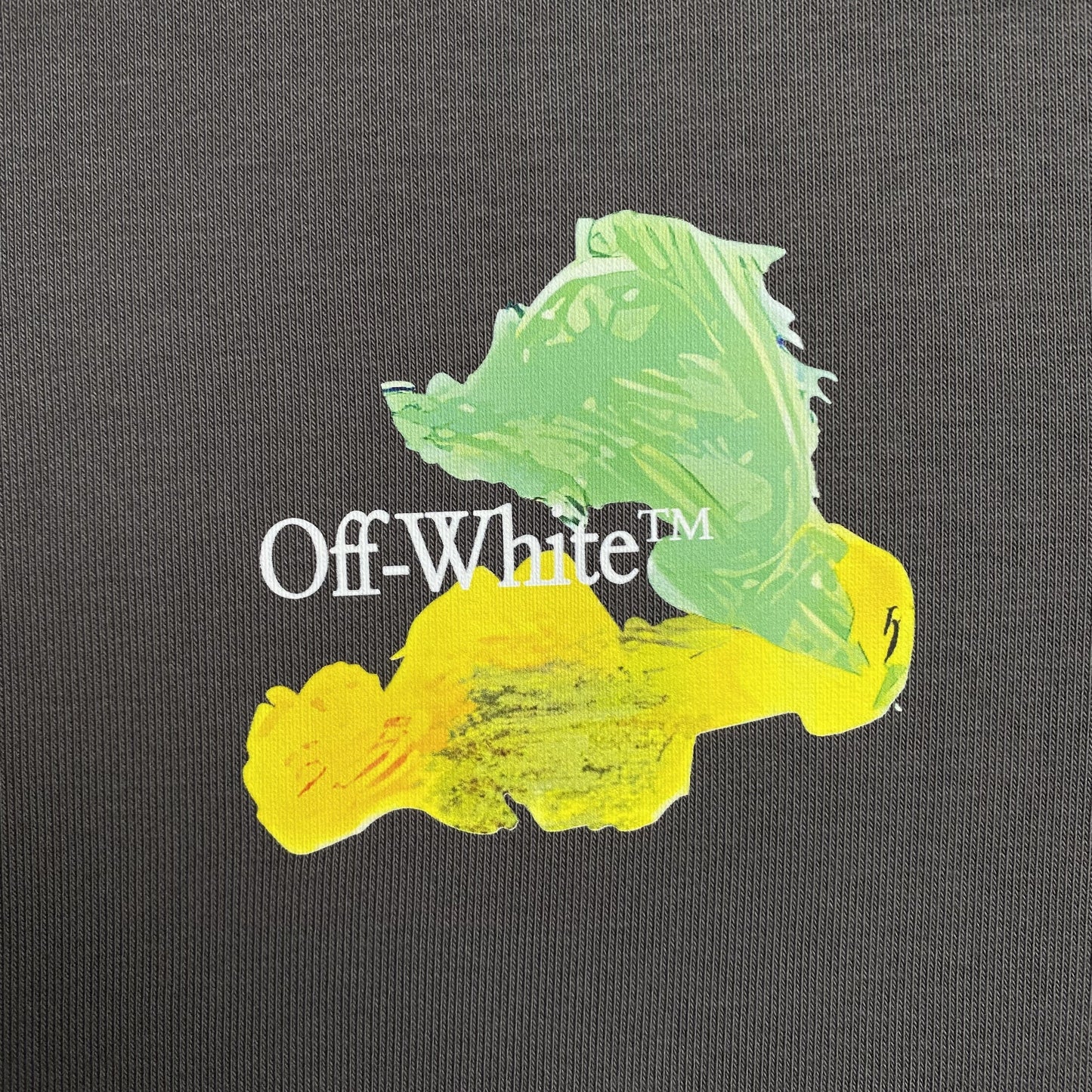 OFF WHITE BRUSHED ARROWS CREWNECK GREY