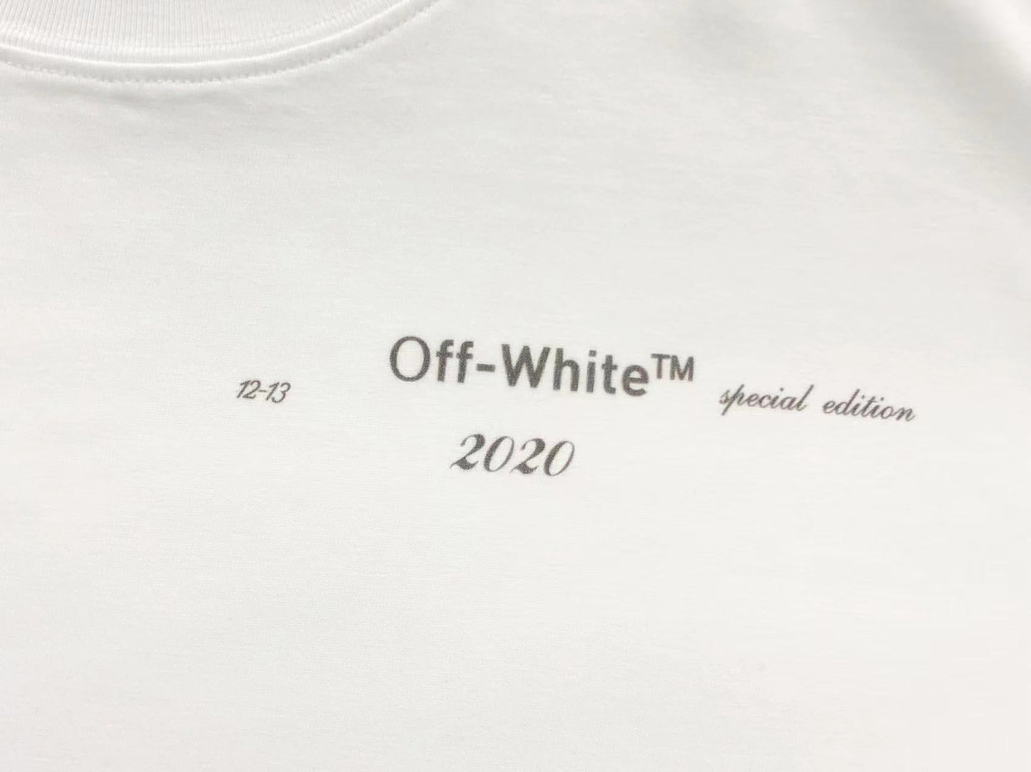 Off White Brushstroke Arrow Tee White