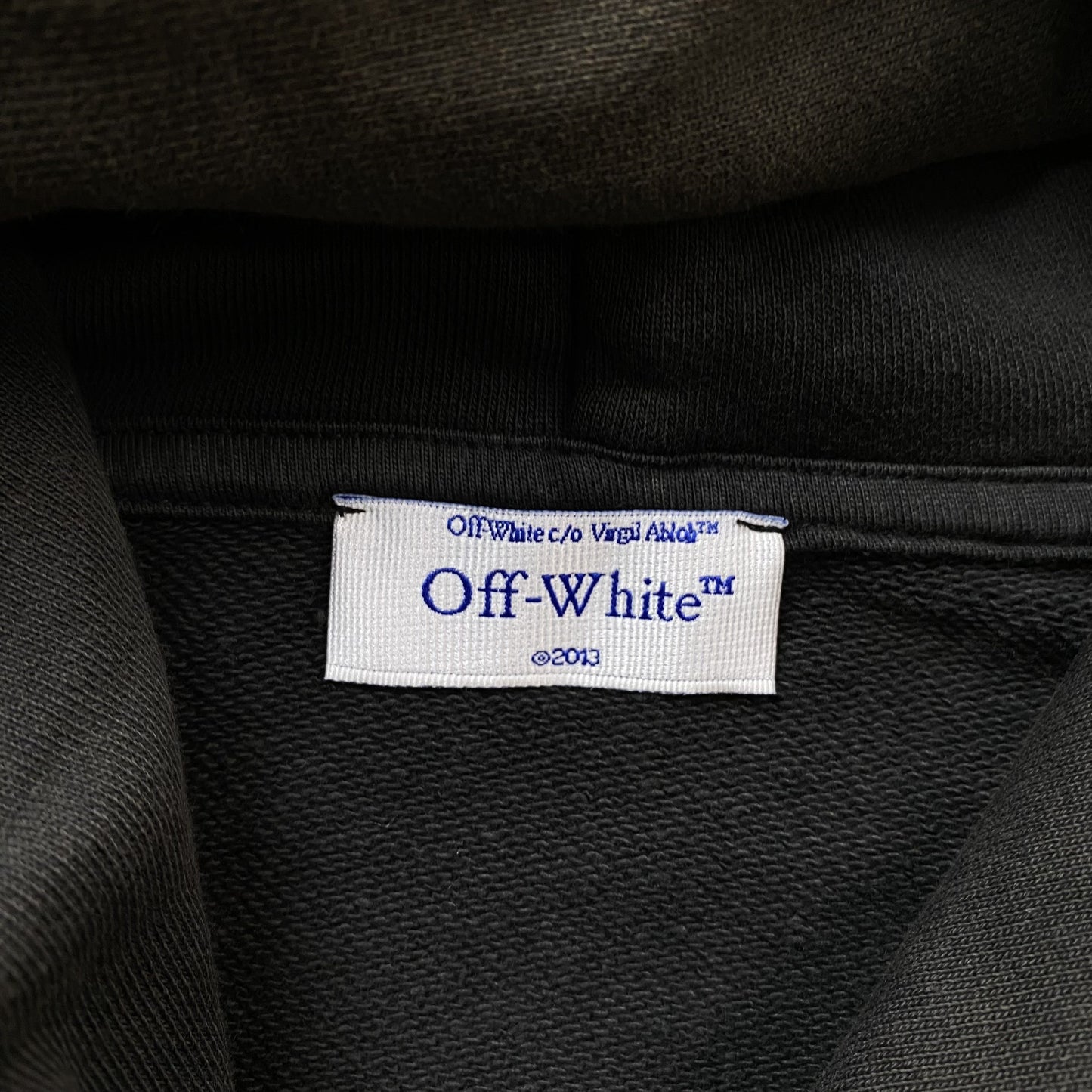 OFF WHITE CARAVAGGIO PRINT HOODIE BLACK