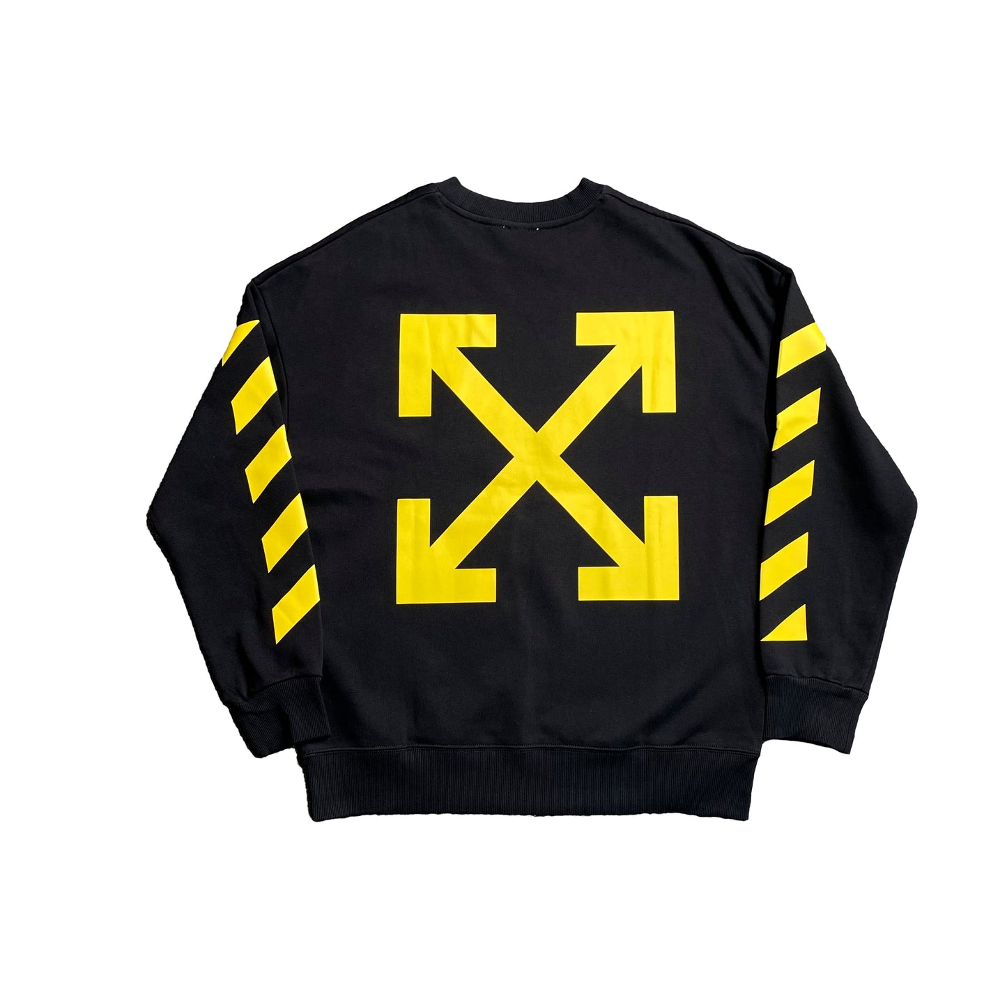 OFF WHITE DIAGONAL ARROW CARAVAGGIO ANN SKATE CREWNECK BLACK