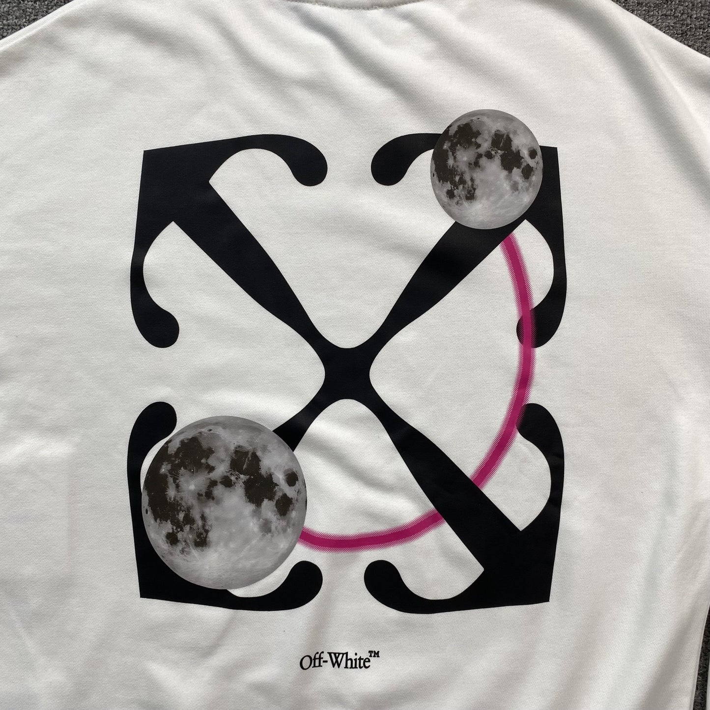 OFF WHITE DOUBLE MOON ARROW CREWNECK WHITE