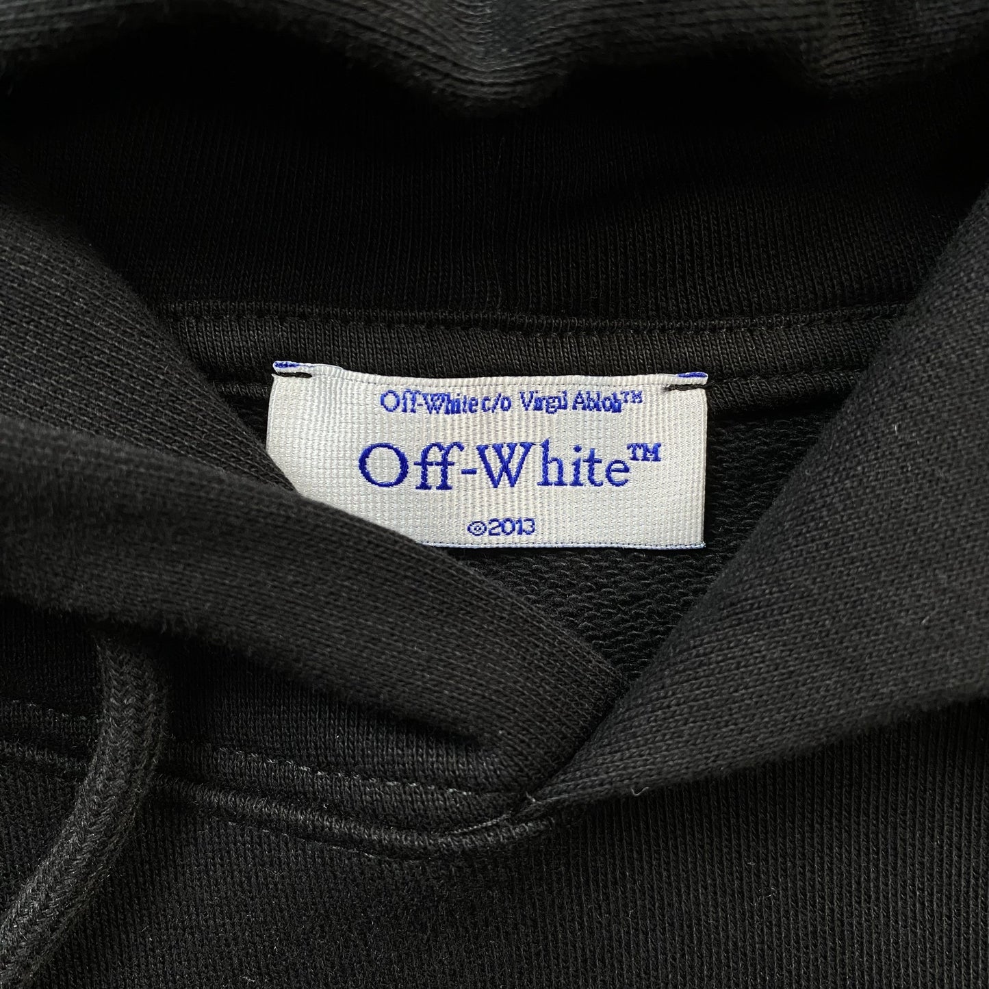 OFF WHITE DOUBLE MOON ARROW HOODIE BLACK