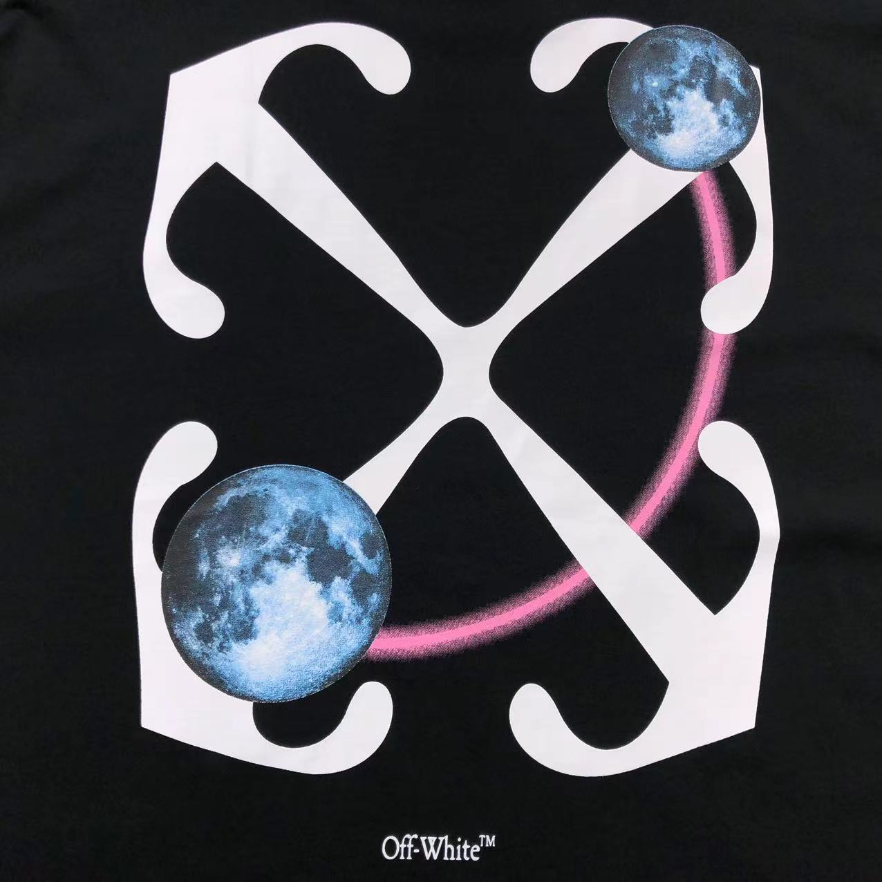 Off White Double Moon Arrow Tee Black