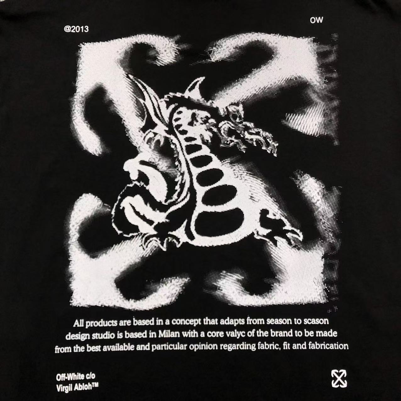Off White Dragon Arrow Tee Black