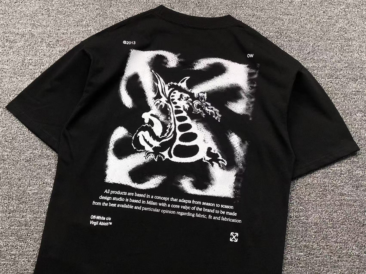 Off White Dragon Arrow Tee Black