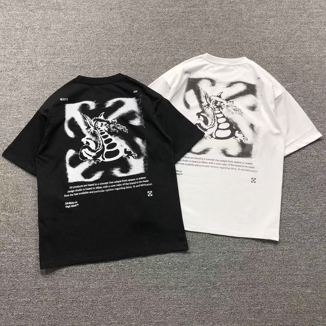 Off White Dragon Arrow Tee Black