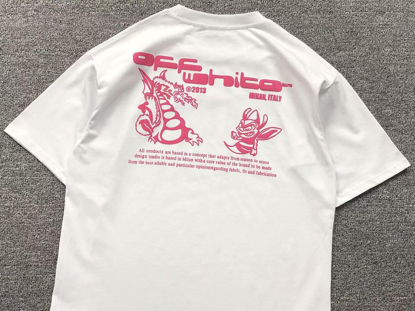 Off White Dragon Bee Tee White
