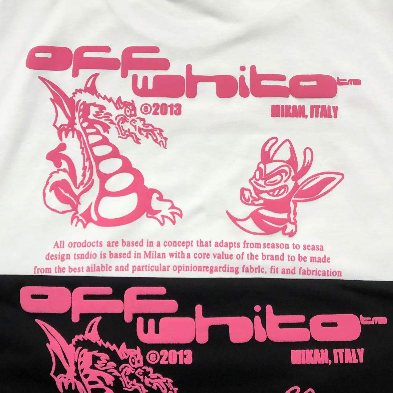 Off White Dragon Bee Tee White