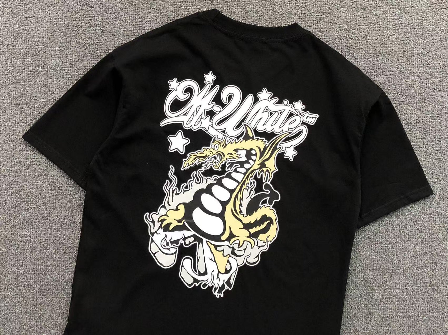 Off White Dragon Tee Black