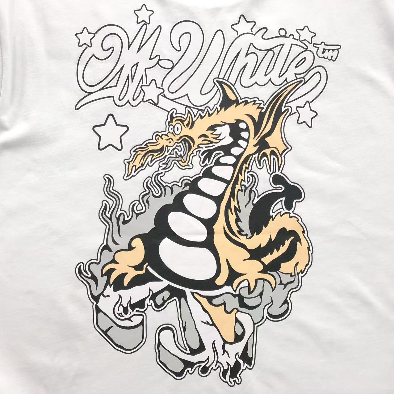 Off White Dragon Tee White