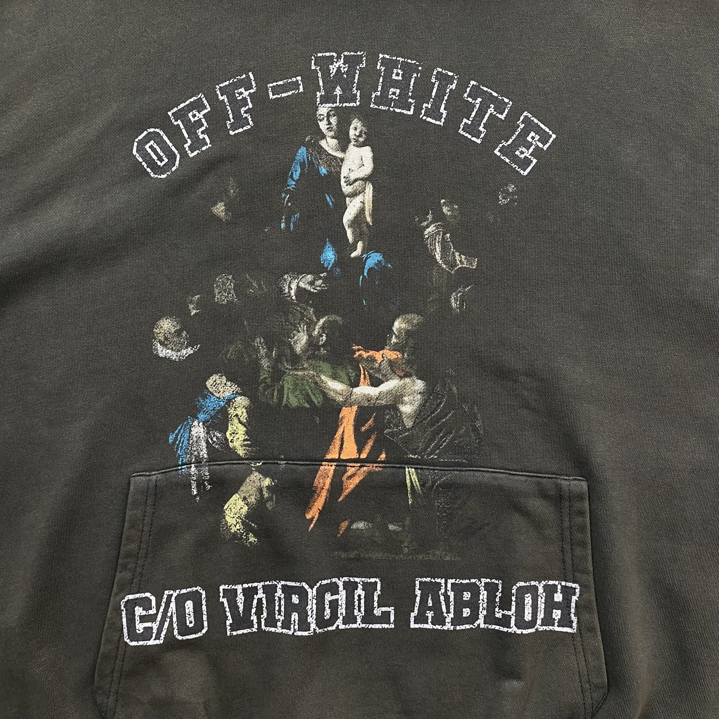 OFF WHITE MARY SKATE HOODIE BLACK