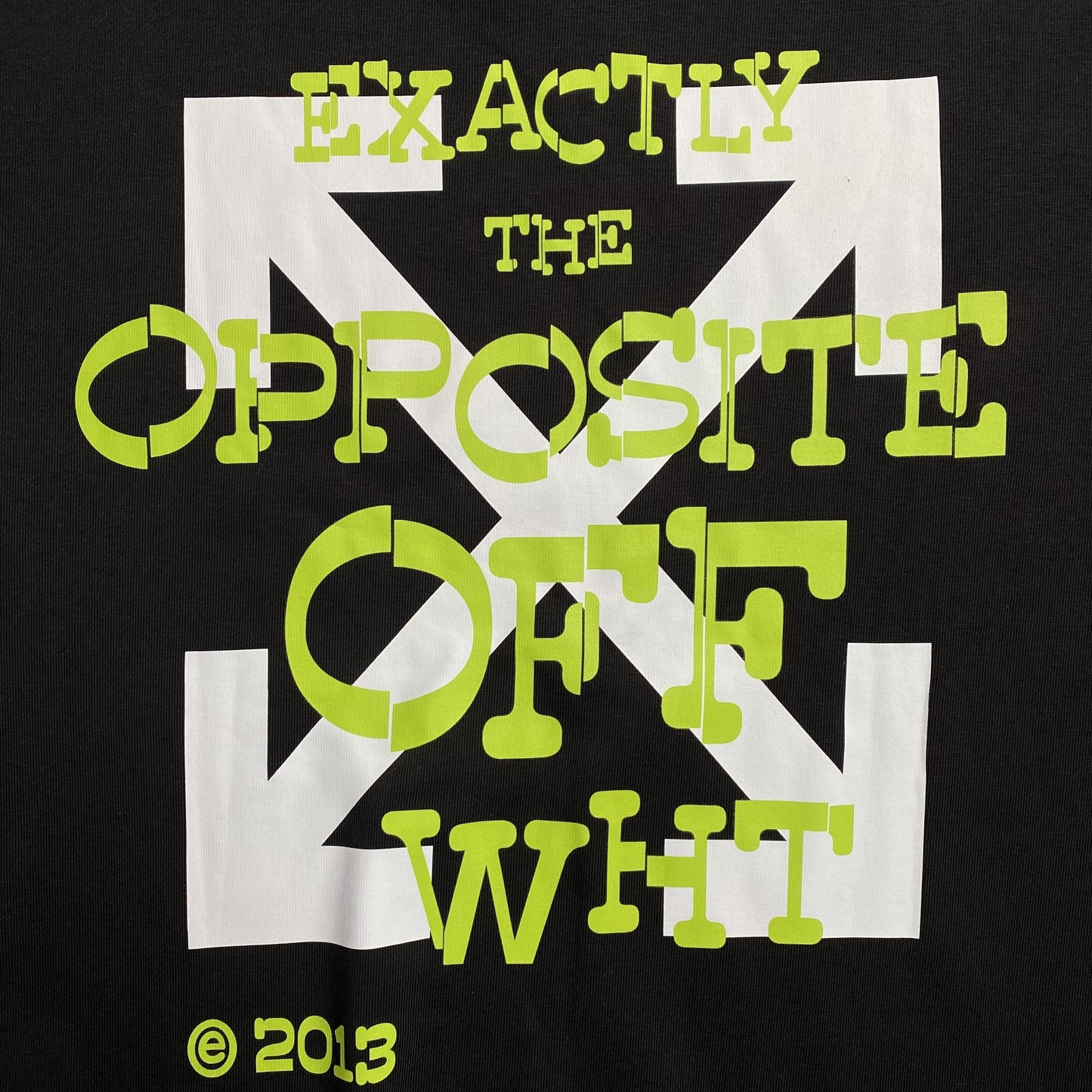 OFF WHITE OPPOSITE ARROW CREWNECK BLACK