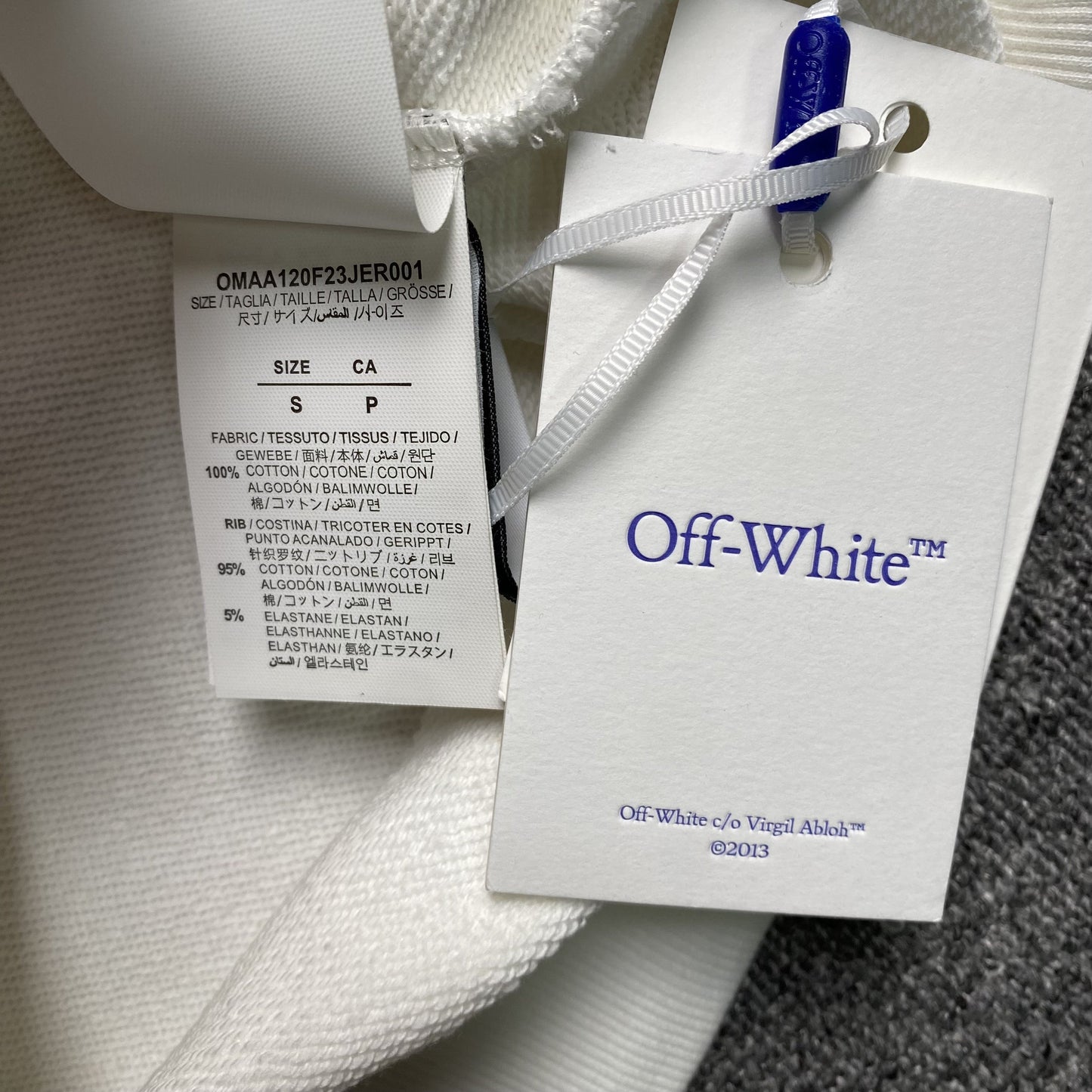 OFF WHITE PAINT ARROW CREWNECK WHITE