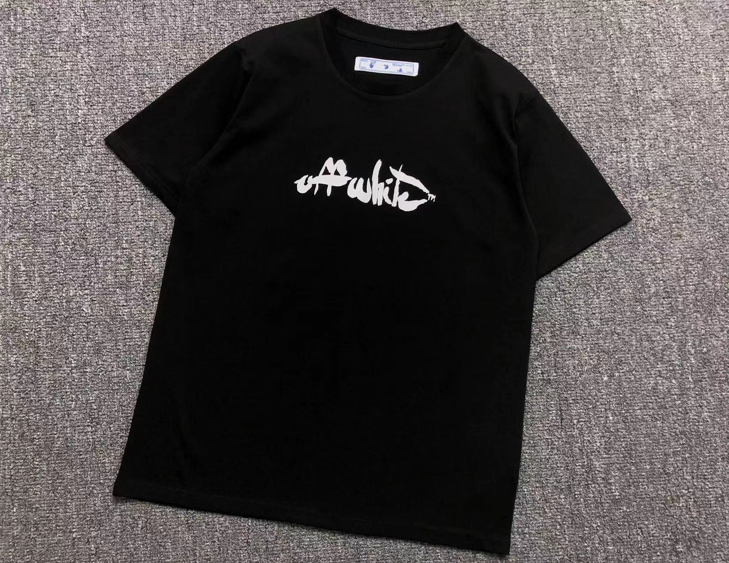 Off White Paint Arrow Tee Black