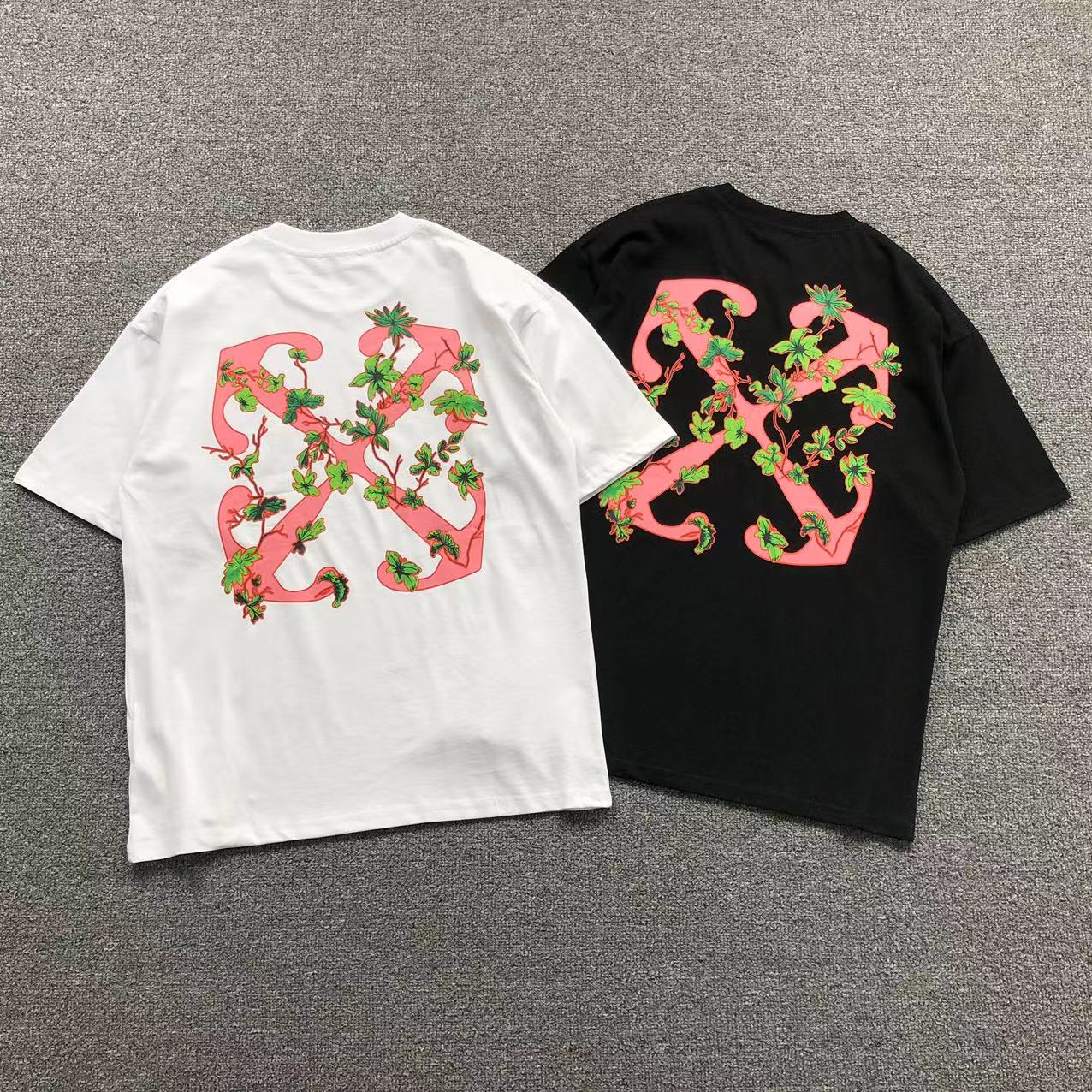 Off White Ramage Flower Arrow Tee Black