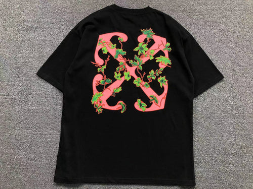 Off White Ramage Flower Arrow Tee Black