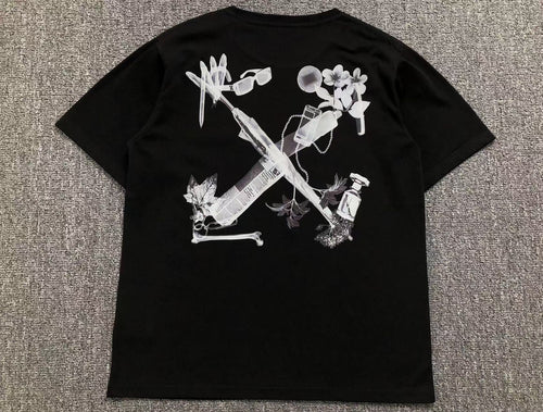 Off White Scan Arrow Tee Black