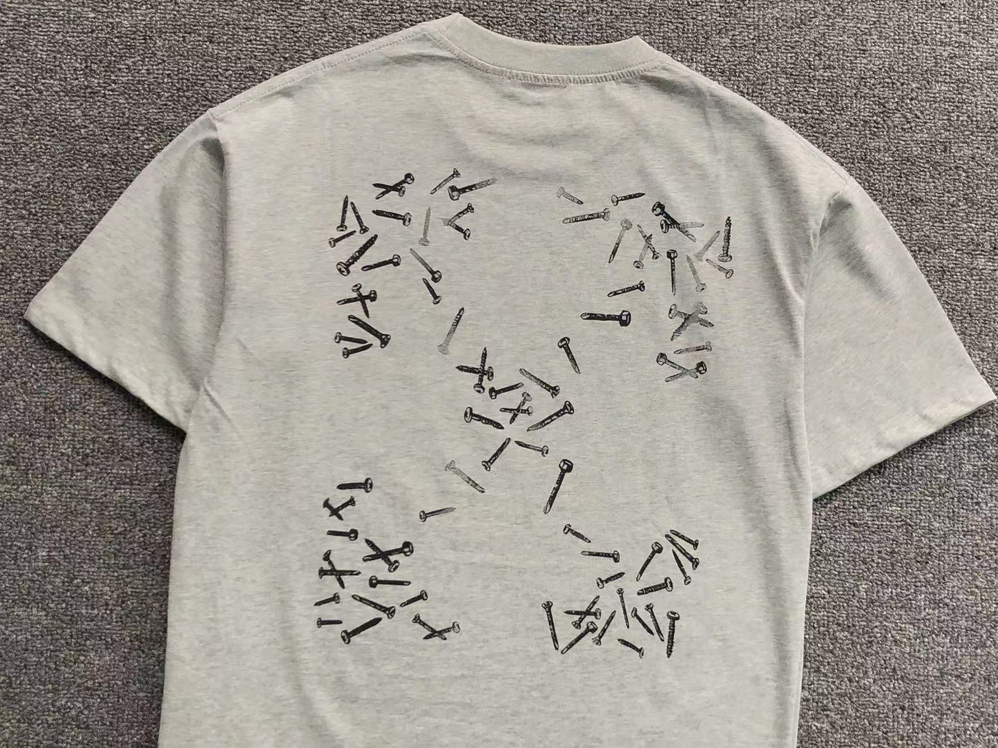 Off White Screws Arrow Tee Grey