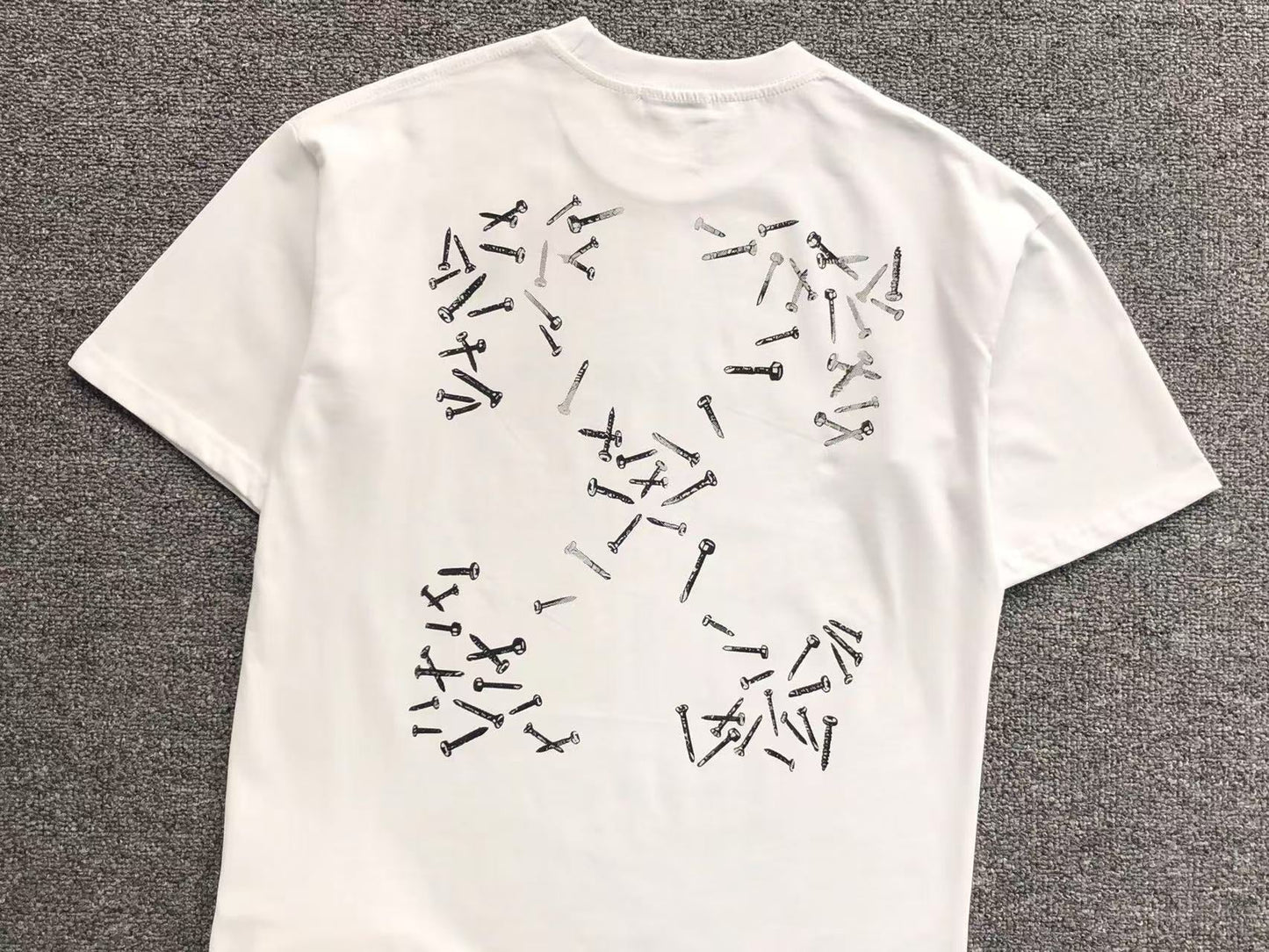 Off White Screws Arrow Tee White