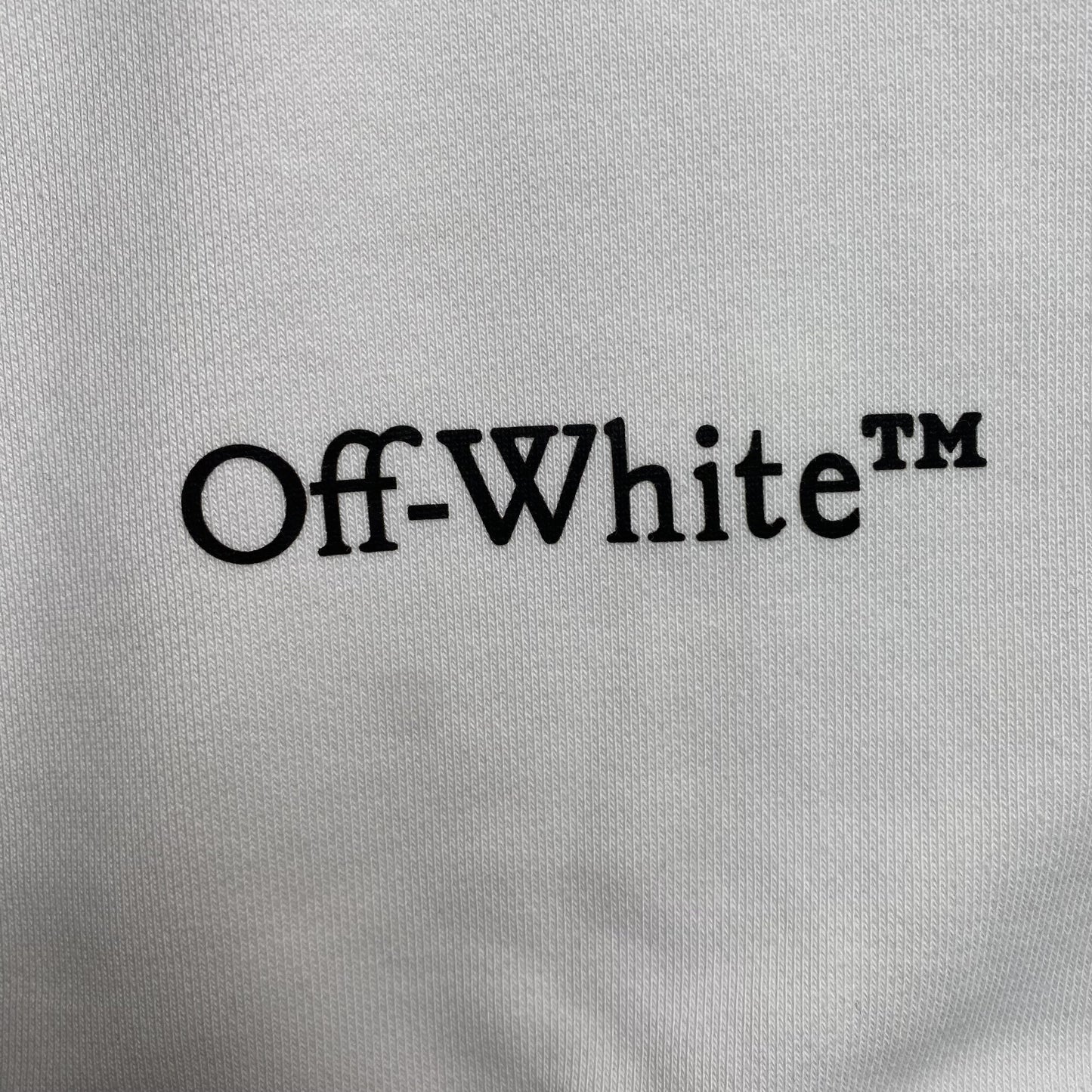OFF WHITE SCRIBBLE DIAG CREWNECK WHITE