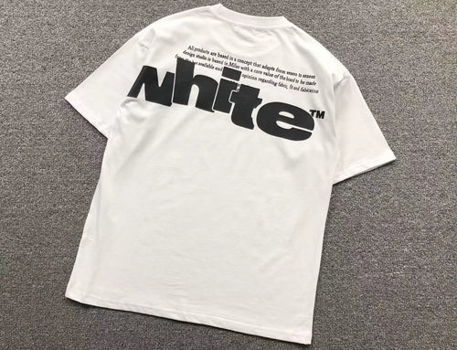 Off White Shared Logo Tee White