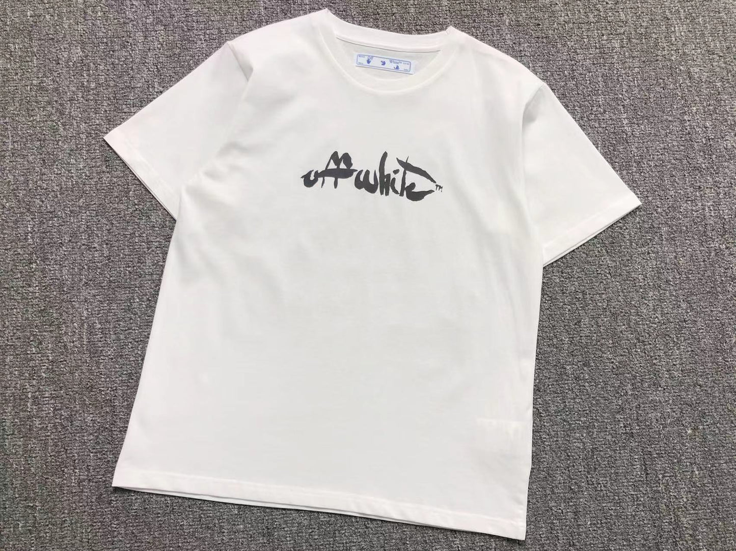 Off White Spray Arrow Tee White