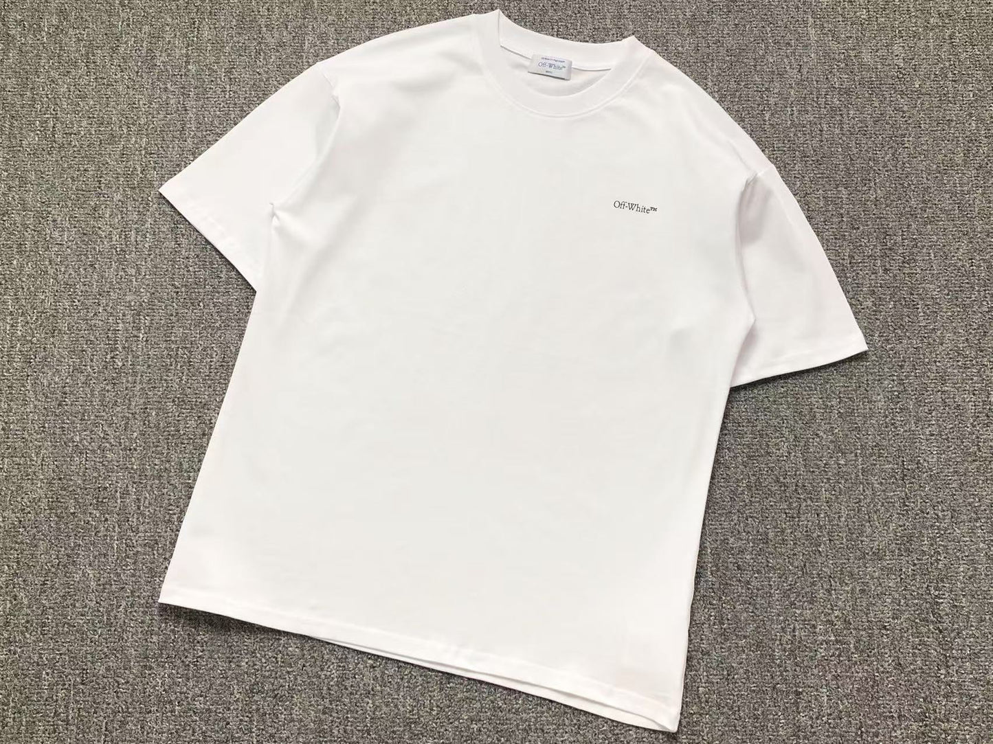 Off White Spray Arrow Tee White