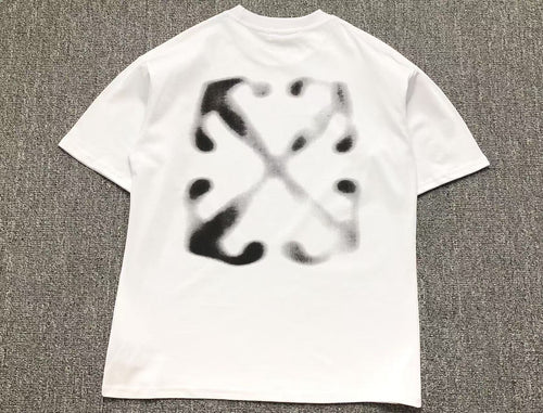 Off White Spray Arrow Tee White
