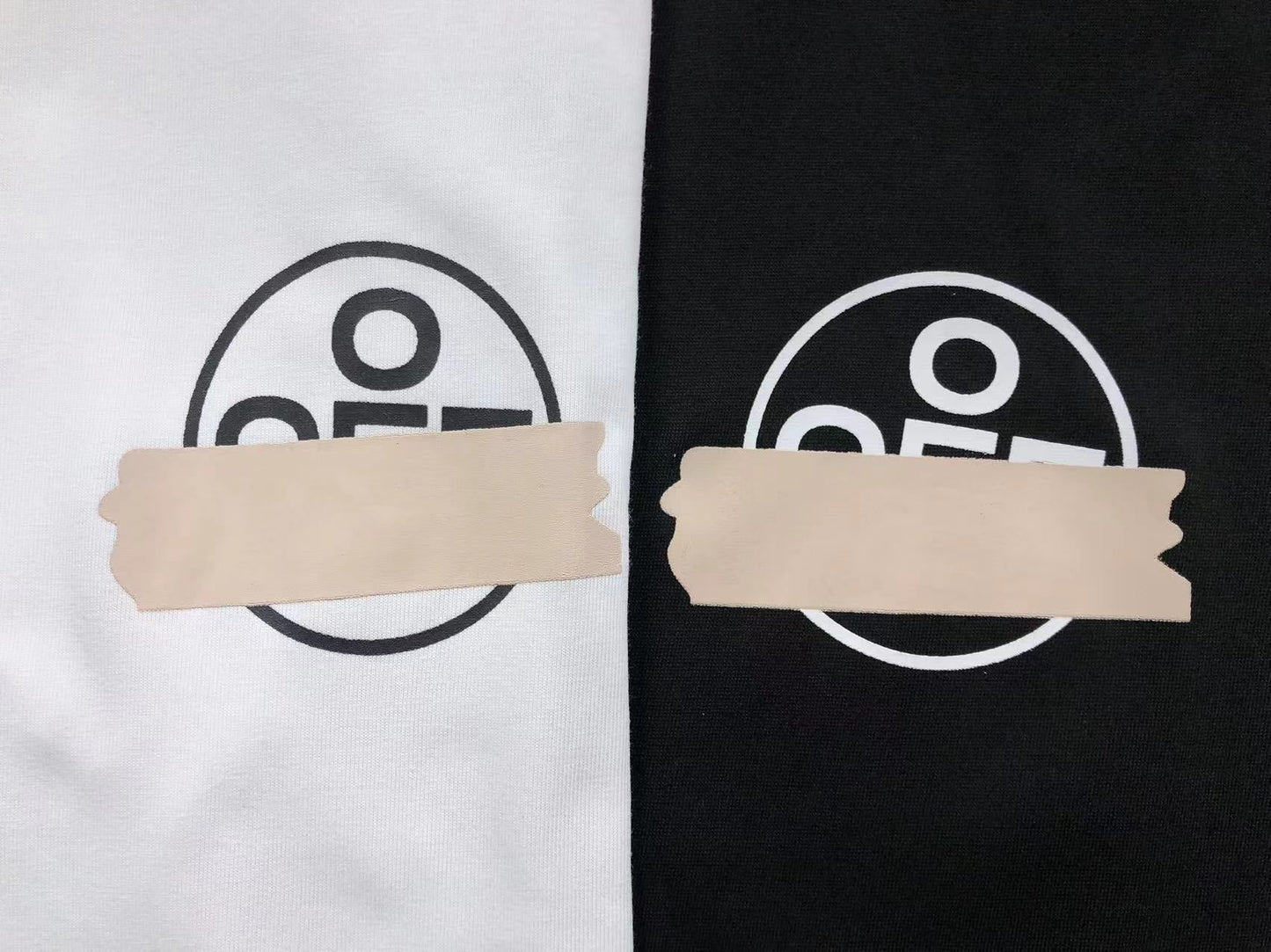 Off White Tape Arrows Tee Black