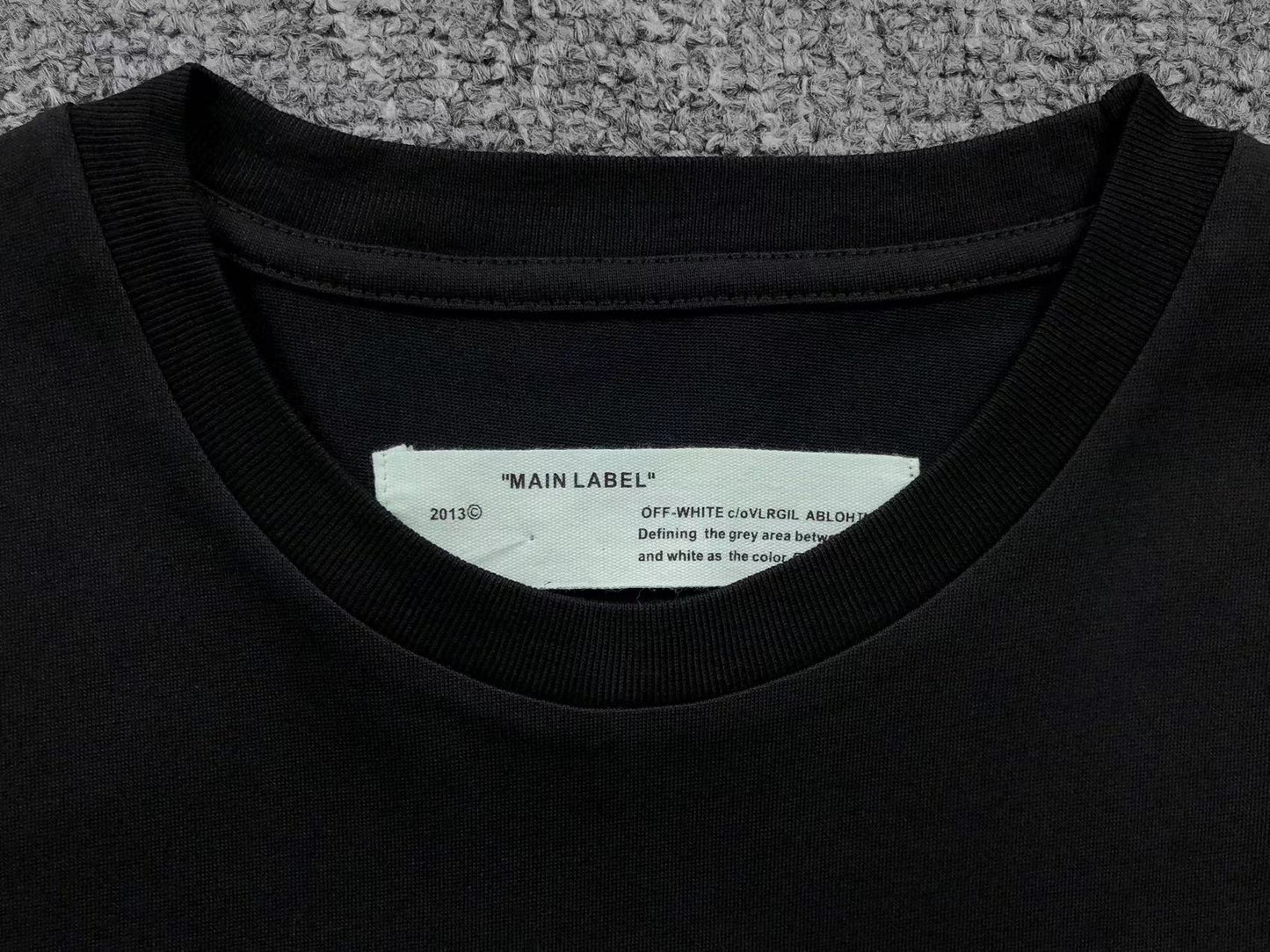 Off White Tape Arrows Tee Black