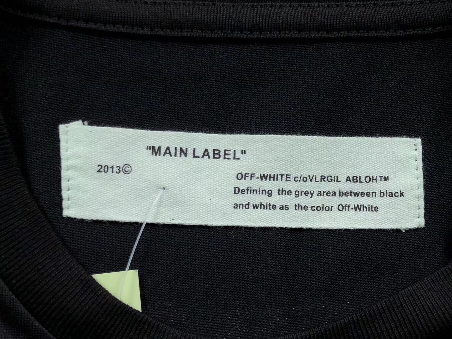 Off White Tape Arrows Tee Black