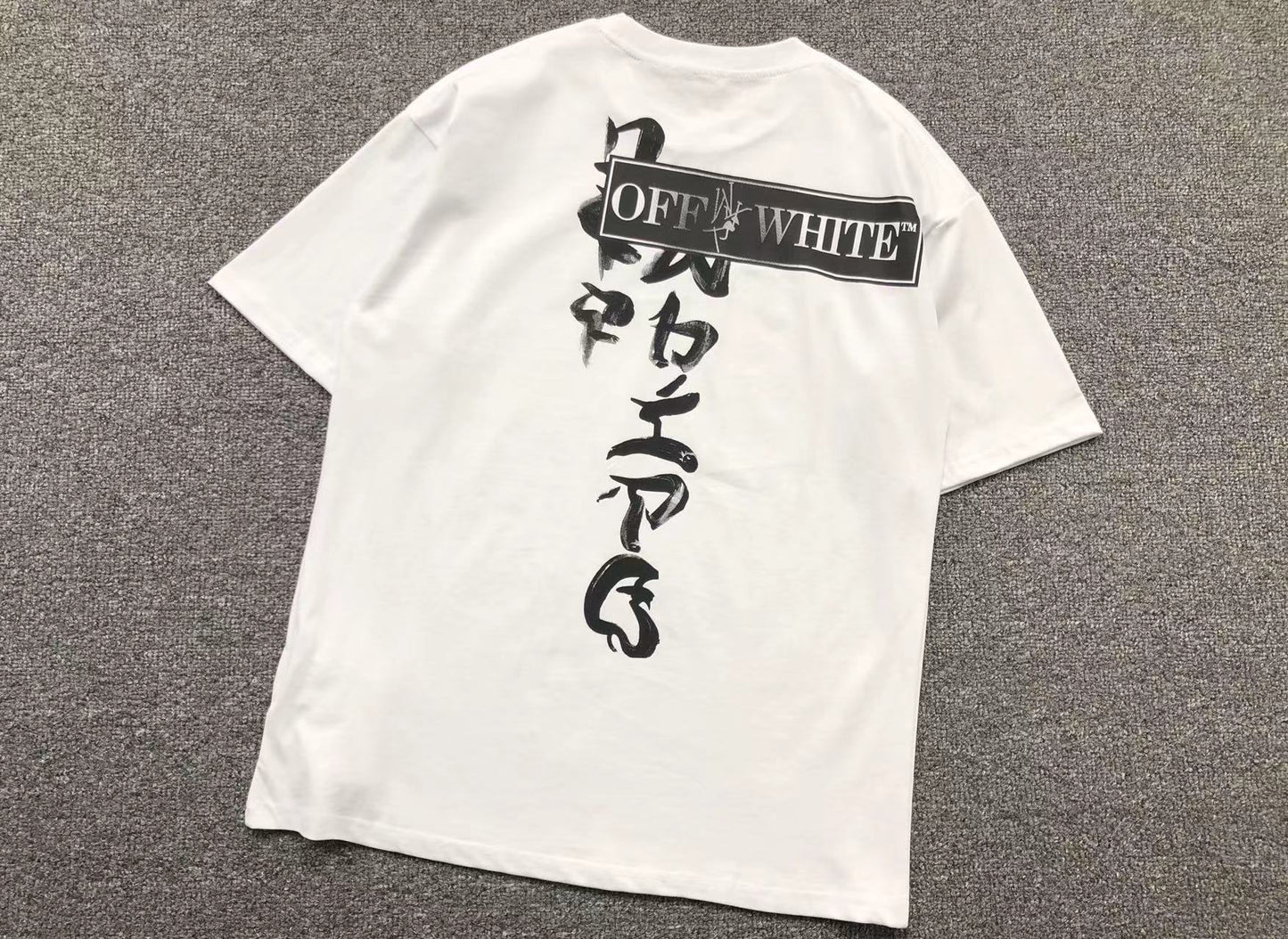 Off White Type Sticker Tee White