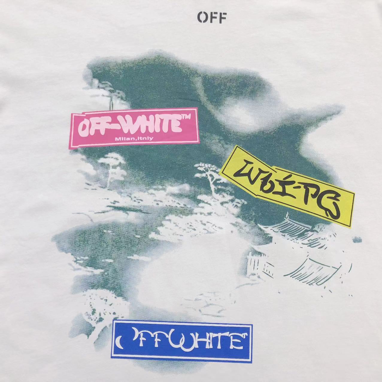 Off White Type Sticker Tee White