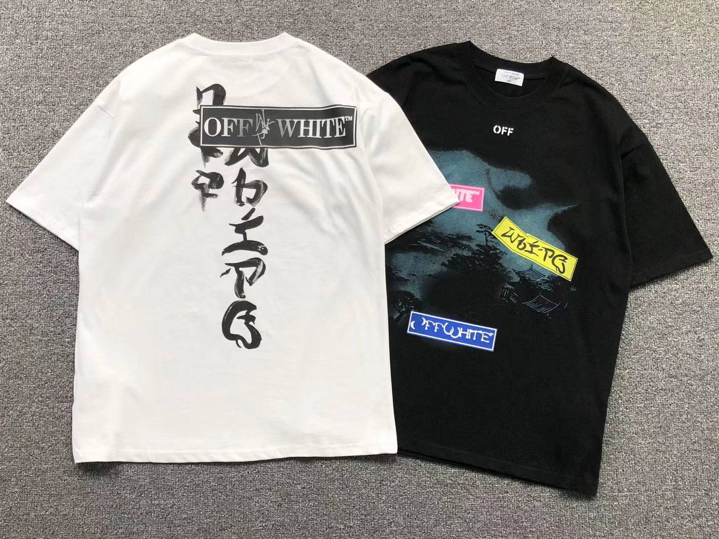 Off White Type Sticker Tee White
