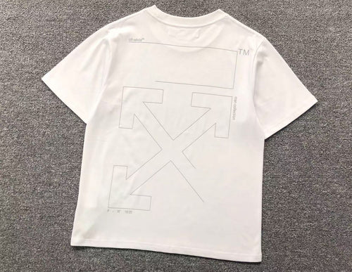 Off White Unfinished Tee White